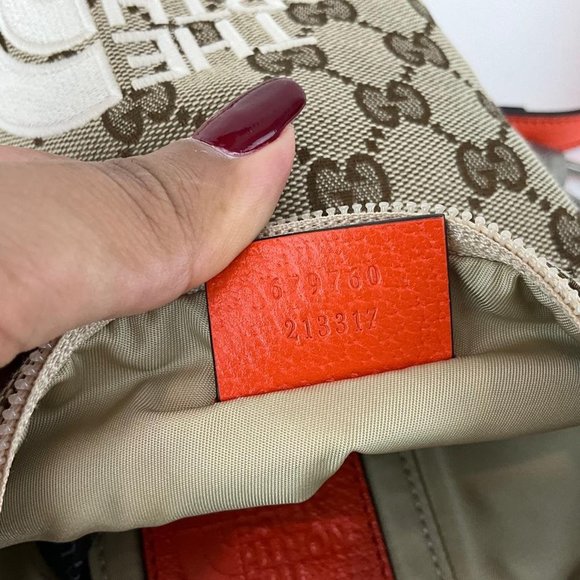 Gucci Women\'s Backpack Bicolor The North Face Monogram GG Brown & Orange Sz M main image 6